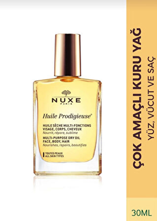 Nuxe Çok Amaçlı Kuru Yağ (Yüz, Vücut, Saç) 30 ml