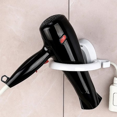 Fön Makinesi Tutucu Güçlü Yapışkanlı Saç Kurutma Makinesi Askısı Plastik  Fönlük Tutacağı 