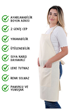 Simple ayar askılı mutfak önlüğü SİMPLE