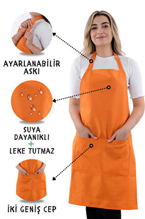 Simple ayar askılı mutfak önlüğü