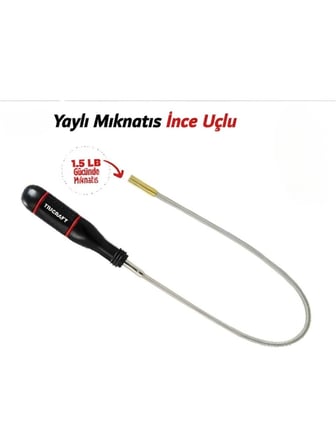 Spiral Yaylı Mıknatıs 500 Gr Kaldırma Kapasiteli Profesyonel 54cm Vida Somun Metal Tutucu Mıknatıslı