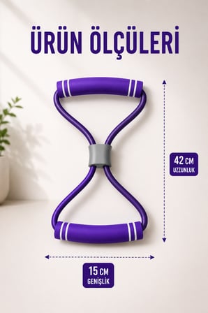 Orta Seviye 1 Adet Bacak Kalça Squat Fitness Egzersiz Direnç Lastik Pilates Bandı Plates Lastiği