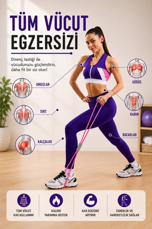 Orta Seviye 1 Adet Bacak Kalça Squat Fitness Egzersiz Direnç Lastik Pilates Bandı Plates Lastiği