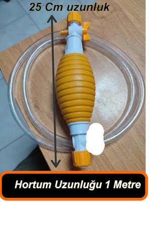 Manuel Sıvı Çekme Pompası Depodan Mazot Benzin Çekme Pompası Akvaryum Suyu Boşaltma Pompası