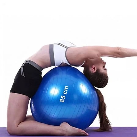 85 Cm Pilates Topu Büyük Boy Kalın Pompalı Yoga Pilates Topu Plates Topu