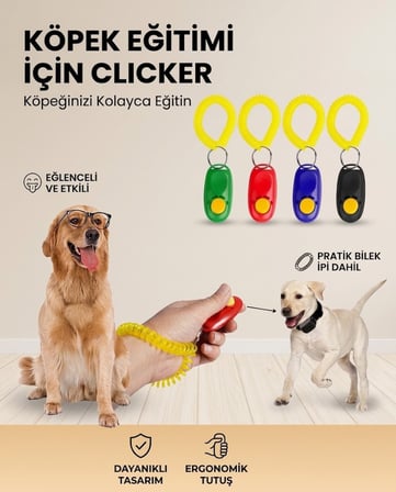 Köpek Eğitimi Için Clicker Köpeğinizi Kolayca Eğitin Köpek Eğitimi İçin Tıklama Aleti, Kedi Eğitimi 