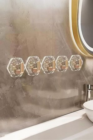 5 Adet Süper Güçlü Yapışkanlı Suya Dayanıklı Şeffaf Askı Çok Amaçlı Askı Banyo Askı  Mutfak Askı