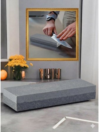Bıçak, Makas, Kesici Aletler İçin Bileyici Çift Taraflı Bileme Taşı 120-320 Grit Size/15-5-2.5cm