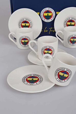 LİSANSLI FENERBAHÇE 6 KİŞİLİK TÜRK KAHVESİ FİNCAN TAKIMI