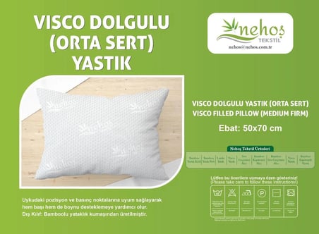 Visko Visco Parçacıklı Ortopedik Yastık 1 Adet(50*70)