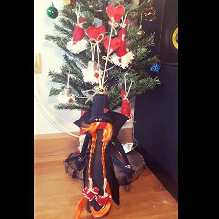 himarry Şans cücesi hediyelik kızıl saçlı kız 60 cm