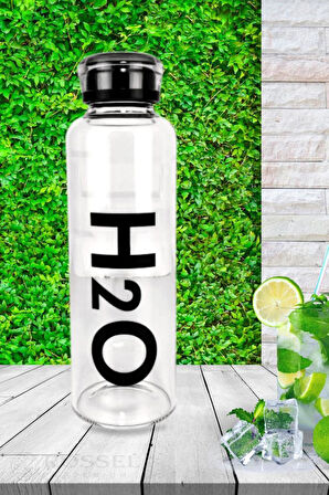 Rossel Premium Borosilikat Cam Matara 500 ml Siyah H2O81460