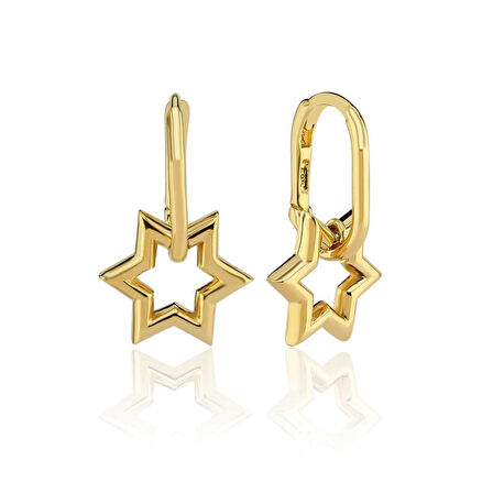 Star Sallantılı Ataç Küpe