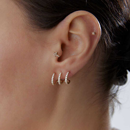 Taşlı Harrow Küpe