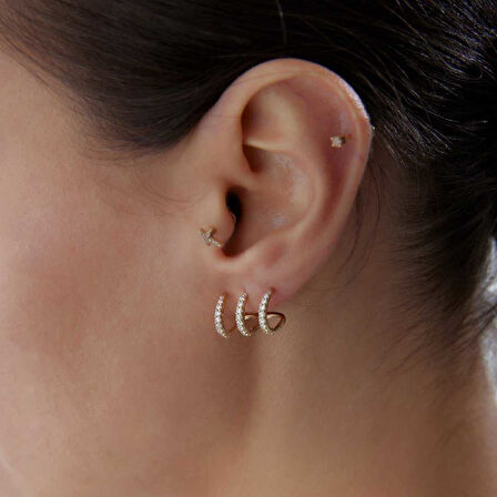 Taşlı Harrow Küpe