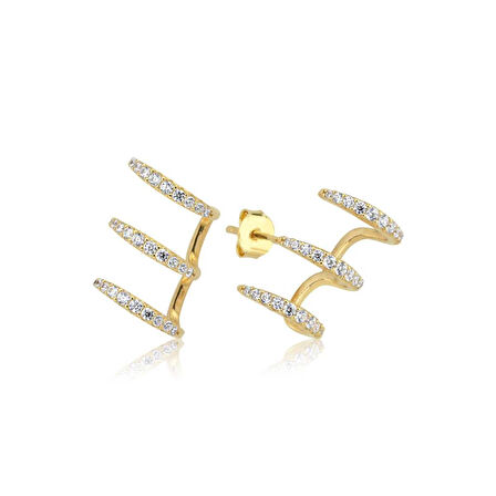 Taşlı Harrow Küpe