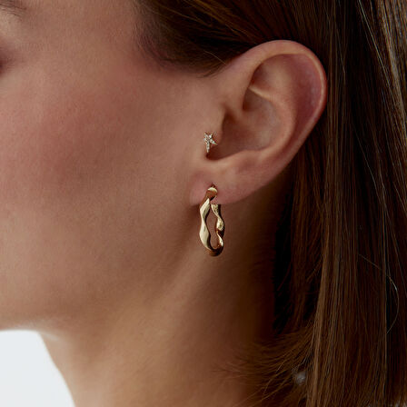 Twist Ring Halka Küpe