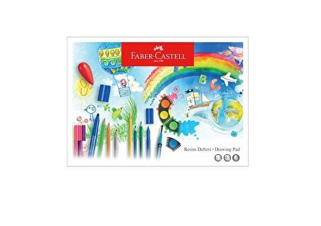 Resim Defteri Büyük Boy 35x50 Faber Castell Resim Defteri 35*50 15 Sayfa Büyük Boy Resim Defteri