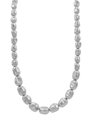 Premium Asimetrik Oval Top Kolye