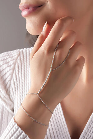 Premium Minimal Baget Taş Şahmeran Bileklik 70862