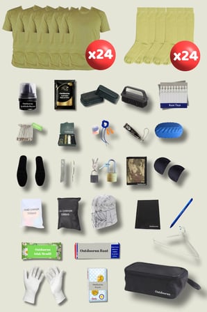 24’lü Askerlik Seti Fanila Çorap ve 27 Parça Aksesuar - Temel ve Bedelli Askerlik Malzemeleri