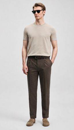 Lufian 111090156 Tıno Erkek Modal Karışımlı T- Shirt Erkek T-Shirt
