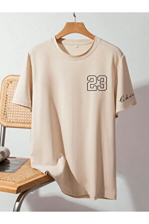 Erkek Chicago Baskılı Oversize T-shirt