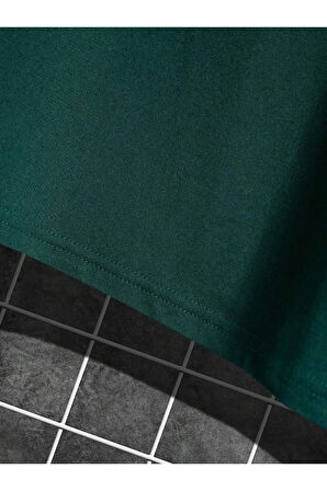 Erkek Chicago Baskılı Oversize T-shirt