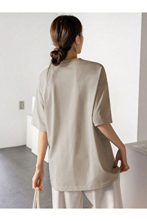 Kadın Thousand Baskılı Oversize T-shirt
