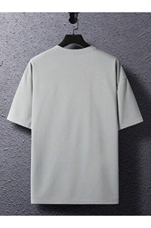 Erkek Slowly Baskılı Oversize T-shirt