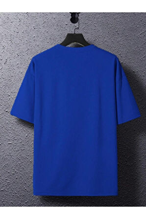 Erkek Slowly Baskılı Oversize T-shirt