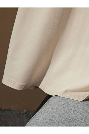 Erkek 3'lü Sırt Baskılı Oversize T-shirt