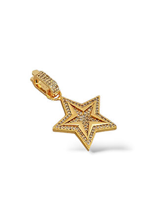 Premium Ajda Charm Taşlı Kuzey Yıldız Charm