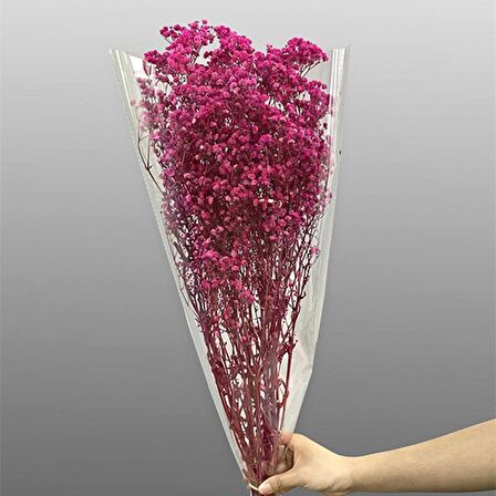 Kuru Çiçek Doğal FUŞYA Cipso 50gram 1. Kalite Şoklanmış Bozulmaz