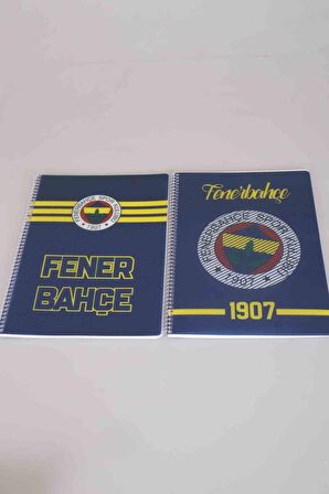 LİSANSLI FENERBAHÇE SPIRALLI ÇİZGİLİ A4 PP KAPAK 80 YAPRAK DEFTER 