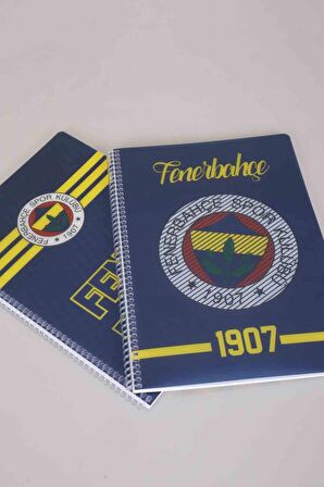 LİSANSLI FENERBAHÇE SPIRALLI ÇİZGİLİ A4 PP KAPAK 80 YAPRAK DEFTER 