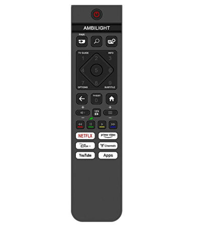 pihilips ile uyumlu Model 43PUS8510/12 Android Led Tv Kumandası-Mikrofonsuz