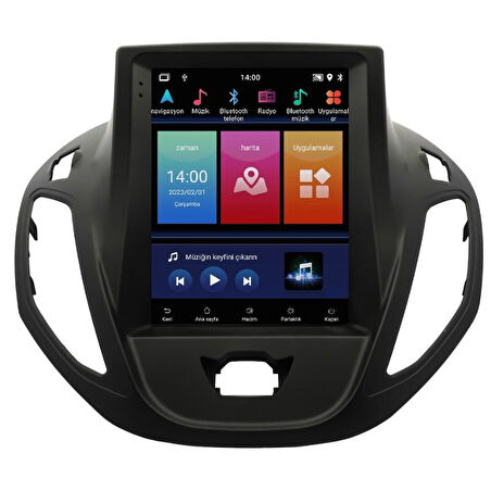 Ford Courier Android Multimedya Sistemi (2013-2024) cadence 4/64 tesla