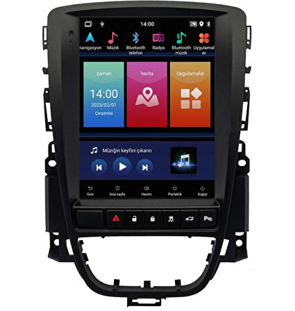 Opel Astra J Android Multimedya Sistemi (2010-2019) cadence 4/64 tesla