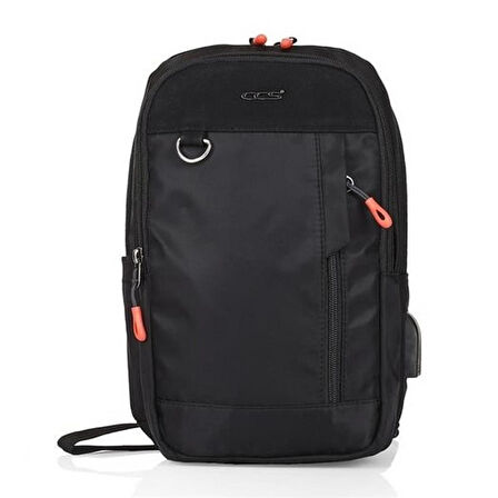 Ççs 71296 Usb Çapraz Omuz Çantası Siyah