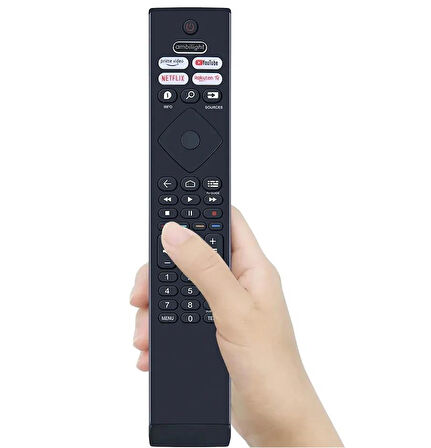 Philips 65OLED848/12  İle Uyumlu Android Tv Kumanda-Mikrofonsuz
