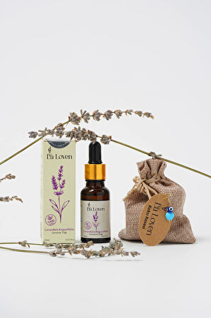 Meditasyon İkilisi | Lavanta Yağı ve Mavi Desenli Buhurdanlık | %100 Doğal