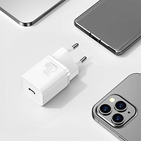 Baseus Super Şarj Akıllı Çip 20W Pd Type-C Şarj Başlığı İphone 11 12 13 14 15 Pro Max Şarj Başlık