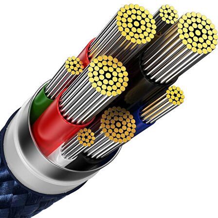 Baseus Super Şarj 1Mt 100W Type-c Şarj Kablosu 480Mbps Veri Aktarım Huawei Samsung Xiaomi Şarj Kablosu