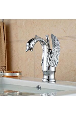 Banyo Lavabo Bataryası Kuğu Krom Yeni Model 5 Yıl Garantili