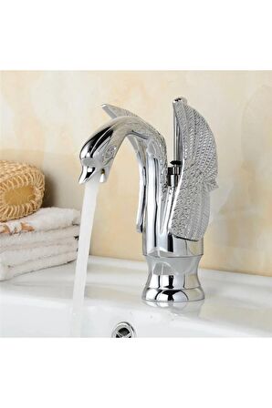 Banyo Lavabo Bataryası Kuğu Krom Yeni Model 5 Yıl Garantili