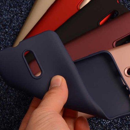 Gpack Oppo Reno Kılıf Premier Silikon Esnek KorumaNano Glass
