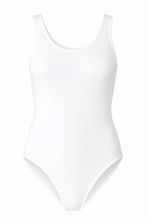 Kadın Pamuklu Likralı Penye Kalın Askılı Siyah 2'li Çıtçıtlı Body