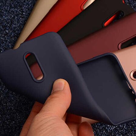 Gpack Oppo Reno Kılıf Premier Silikon Esnek KorumaNano Glass