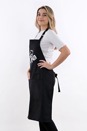 Unisex Master Chef Ayar Askılı Mutfak Önlüğü